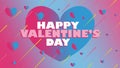 Vector banner design celebrating Valentine\'s day on the 14th of February. happy Valentine\'s day 2023 background