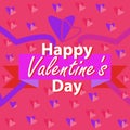 Vector banner design celebrating Valentine\'s day on the 14th of February.