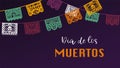 Vector banner for Dia de los Muertos.