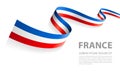 Vector Banner With French Flag Colors