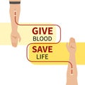 Blood donation infographic