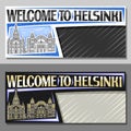 Vector banner for Helsinki