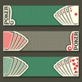 Vector banner of holdem Poker