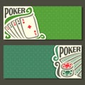 Vector banner of holdem Poker