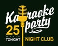 Banner for a karaoke party