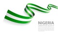 Vector Banner with Nigeria Flag colors Royalty Free Stock Photo