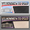 Vector banner for Oslo