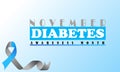 Vector Banner Or Poster Design For Diabetes Awareness Month November Royalty Free Stock Photo