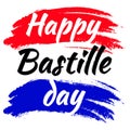 Vector Banner or poster for the French National Day. 14th of july Happy Bastille day