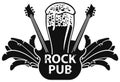 Vector banner for rock pub with guitar and beer Royalty Free Stock Photo