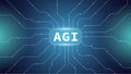 Vector banner showcasing AGI neural network. Open AI chatbot leveraging advanced Artificial General Intelligence and GPT