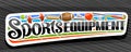 Vector banner for Sports Equipment Royalty Free Stock Photo