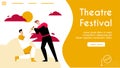 Vector banner of Theatre Festival concept