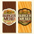 Vector banners for Burger Menu