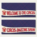 Vector banners for Circus Royalty Free Stock Photo