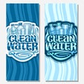 Vector banners for Clean Water