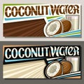 Vector banners for Coconut Water