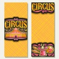 Vector banners for night Circus Royalty Free Stock Photo