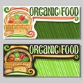 Vector banners for Organic Food Royalty Free Stock Photo