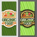 Vector banners for Organic Food Royalty Free Stock Photo