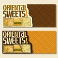 Vector banners for Oriental Sweets