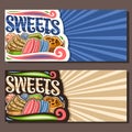 Vector banners for Sweets