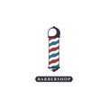 Vector Barber shop vintage logo isolated on a white background Royalty Free Stock Photo