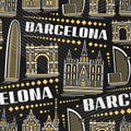 Vector Barcelona Seamless Pattern