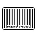 Vector Barcode Outline Icon Design Royalty Free Stock Photo