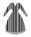 Vector Barcode Symbol of Dress