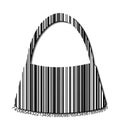 Vector Barcode Symbol of Handbag