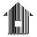 Vector Barcode Symbol of House