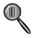 Vector Barcode under Magnifying Glass