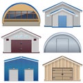 Vector Barns Royalty Free Stock Photo