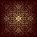 Vector baroque flowers background