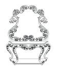 Vector Baroque furniture Dressing Table