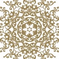 Vector baroque ornament in Victorian style. Ornate element for d Royalty Free Stock Photo