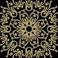 Vector baroque ornament in Victorian style. Ornate element for d Royalty Free Stock Photo