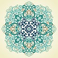 Vector baroque ornament in Victorian style. Royalty Free Stock Photo