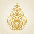 Vector baroque ornament in Victorian style. Royalty Free Stock Photo