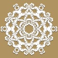 Vector baroque ornament in Victorian style. Ornate element for design. Toolkit for designer. Traditional floral decor. Royalty Free Stock Photo