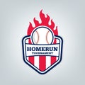 Vector of Baseball sport team logo.