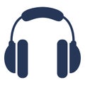 Vector Basic Icon - Headphones Royalty Free Stock Photo