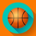 Vector Basketball flat icon sport illustration