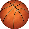 Vector basketball Icon. Realistic illustration of Basketball ball for web, logo, icon, app, UI. Isolated on white Royalty Free Stock Photo