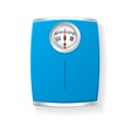 Vector Bathroom Scale on a white Royalty Free Stock Photo