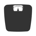 Vector bathroom weight scale icon Royalty Free Stock Photo