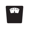 Vector bathroom weight scale icon