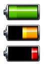 Vector batteries icons