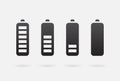 Vector Battery Accumulator Charge Icon or Symbol